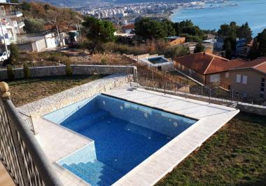 Beautiful modern villa in Bar, Shushanj, with panoramic sea views and pool