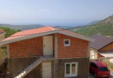 Mountain and sea view 3 storey home in rough finish in Sutomore