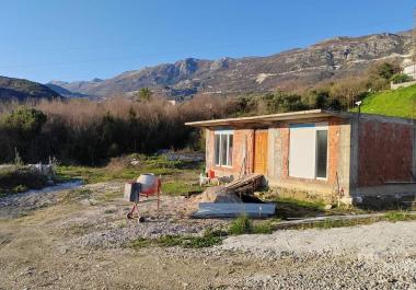 New panoramic sea view house 80 m2 in Becici, Montenegro with big land plot