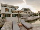 Luxurious seafront villa in Tivat with yacht dock and pool