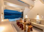 Luxurious seafront villa in Tivat with yacht dock and pool