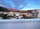 Panoramic sea view top-floor 33 m2 apartment in Budva with terrace