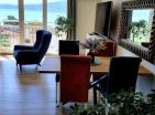 Panoramic sea view furnished 64 m2 apartment with 2 bedrooms in Baošići