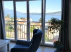 Panoramic sea view furnished 64 m2 apartment with 2 bedrooms in Baošići