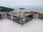 Sea view 32 m2 apartment in Utjeha, Dobra Voda with pool and terrace