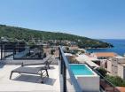 Sea view 32 m2 apartment in Utjeha, Dobra Voda with pool and terrace