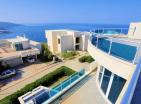 319 m2 villa with stunning sea views in Dobra Voda, Bar with a pool