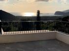 New modern villa with rooftop terrace with great panoramic sea view in Buljarica