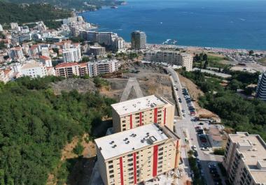 Stunning sea-view 2-bedroom 48 m2 apartment in Becici in new building