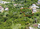 Exclusive 1430m2 land plot overlooking sea in Tivat, Montenegro