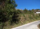 Land plot in Morinj 300 m from sea with villa project and panoramic view