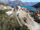 Land plot in Morinj 300 m from sea with villa project and panoramic view