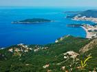 Land plot 730 m2 above Sveti Stefan for building a lux panoramic villa