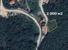 2000 m2 Panoramic sea view land plot above Budva hilltop