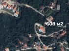 Flat sea view 608 m2 land in Przno for building a villa