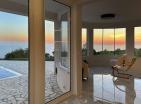 Luxurious villa in Dobra Voda with panoramic sea view, pool and huge land plot