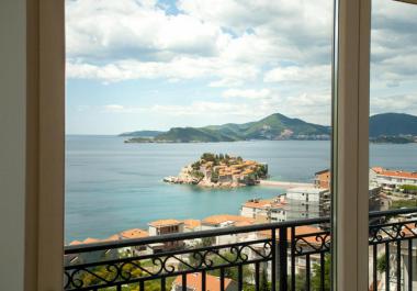 Apartment building with stunning views at Sveti Stefan