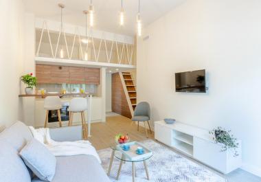 Studio apartment 20.93m² plus mezzanine plus private patio